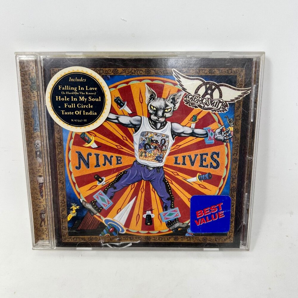 Aerosmith Nine Lives CD, 1997 Compact Disc Rock